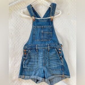 American Eagle Denim Blue Overalls